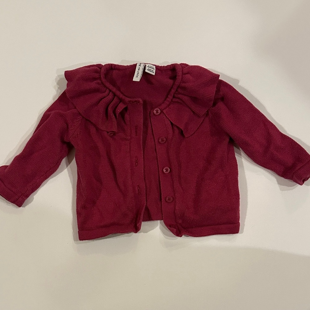 Janie and Jack mulberry Knit Cardigan